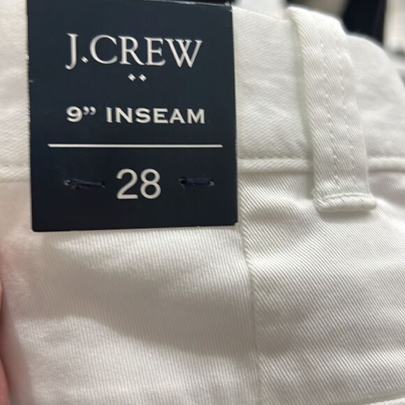 J. Crew Factory 9" flex chino short in white NWT size 28 - Picture 12 of 12